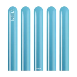 Kalisan 260 modelling balloons mirror blue chrome pack of 50, 2in x 60in biodegradable latex twisting balloons NZ — Balloons4you Silverdale Auckland