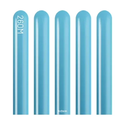 260 Modelling balloons mirror blue Kalisan 260 modelling balloons mirror blue chrome pack of 50, 2in x 60in biodegradable latex twisting balloons NZ — Balloons4you Silverdale Auckland