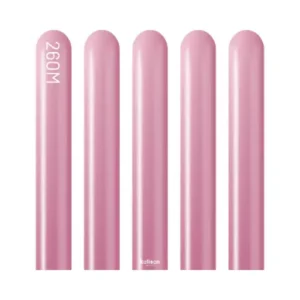 Kalisan 260 modelling balloons mirror pink chrome pack of 50, 2in x 60in biodegradable latex twisting balloons NZ — Balloons4you Silverdale Auckland
