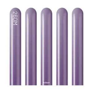 Kalisan 260 modelling balloons mirror violet chrome pack of 50, 2in x 60in biodegradable latex twisting balloons NZ — Balloons4you Silverdale Auckland