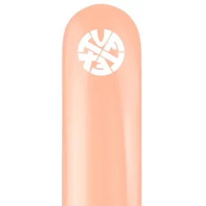TUFTEX 260 modelling balloons in cheeky peach pack of 50, 2in x 60in plain natural latex twisting balloons NZ — Balloons4you Silverdale Auckland