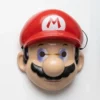 Mario plastic party mask 23.5cm x 20.3cm, red cap character mask for Super Mario themed birthday parties NZ — Balloons4you Silverdale Auckland