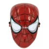 Spiderman plastic party mask 23.5cm x 20.3cm, red spider web design superhero mask for Spiderman-themed birthday parties NZ — Balloons4you Silverdale Auckland