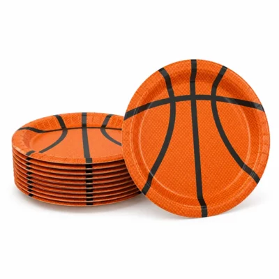 Basketball-Party-Plates-9-inch-10PCS