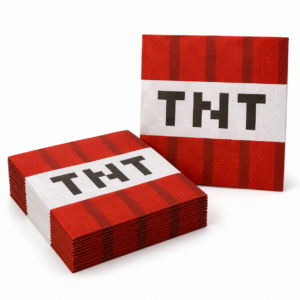 Minecraft Party TNT Napkins 20PCS