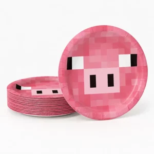 Minecraft Party Theme Plates 9 inch 10PCS