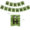 Army camouflage Happy Birthday banner with 15x16cm letter flags