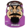 Black Cowboy Eyebrows, Moustache & Beard Set 3PCS Black cowboy costume eyebrows, moustache and beard set on purple packaging