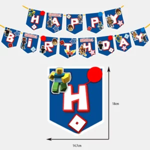 Roblox Happy Birthday banner with 13 character letter panels